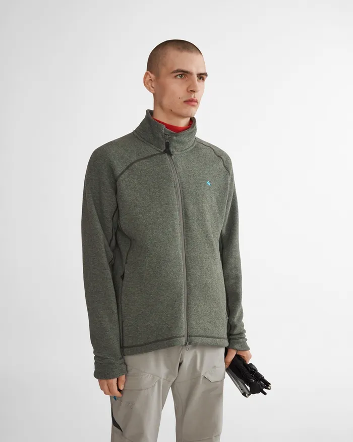 Men Balder Zip Thermal MidLayer Warm Sand Klttermusen Fleeces and Sweaters