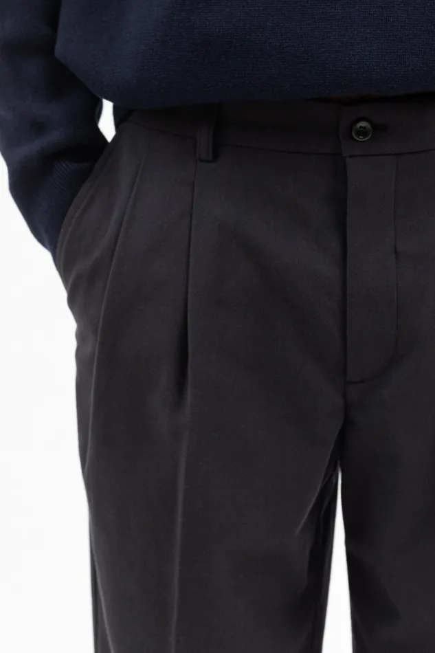 Men Benn Relaxed Pleated Trouser Black Norse Projects Trousers