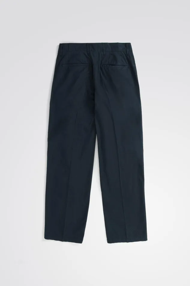 Men Benn Relaxed Typewriter Pleated Trouser Dark Navy Norse Projects Trousers