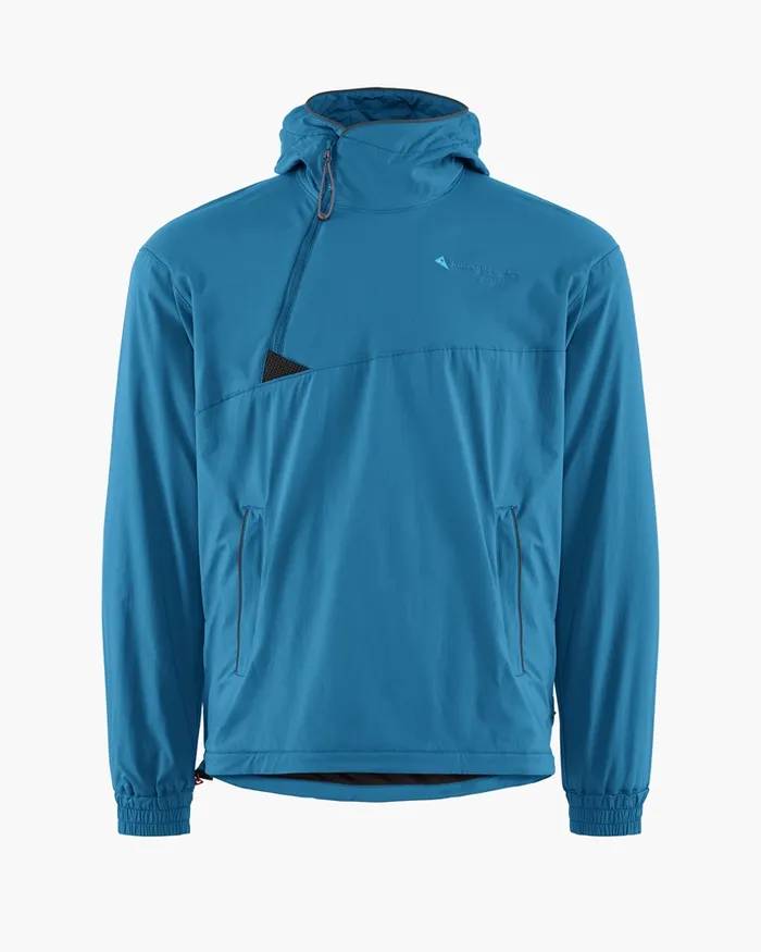 Men Bestla WindProtecting Anorak Blue Sapphire Klttermusen Wind Resistant Jackets