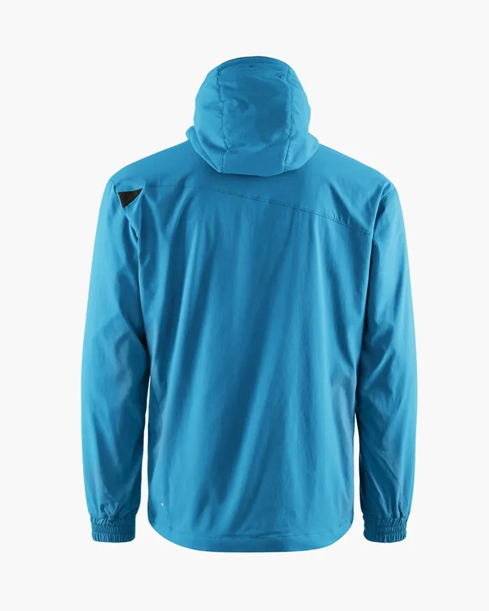 Men Bestla Zip Hood Wind Jacket Blue Sapphire Klttermusen Wind Resistant Jackets