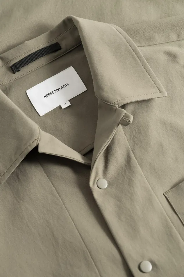 Men Carsten Solotex Twill Shirt LS Sediment Green Norse Projects Shirting