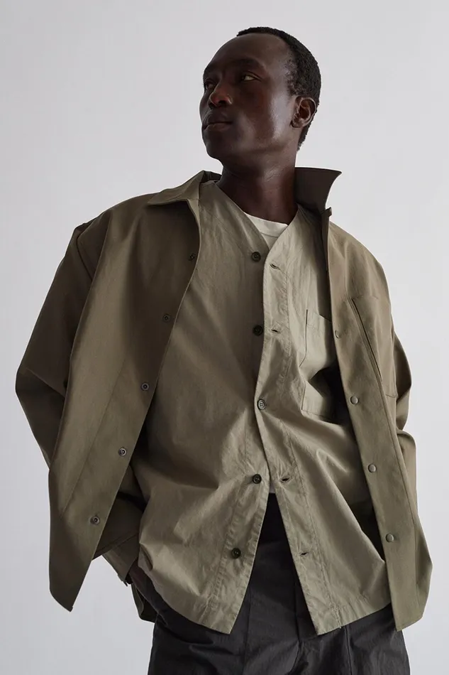 Men Carsten Solotex Twill Shirt LS Sediment Green Norse Projects Shirting