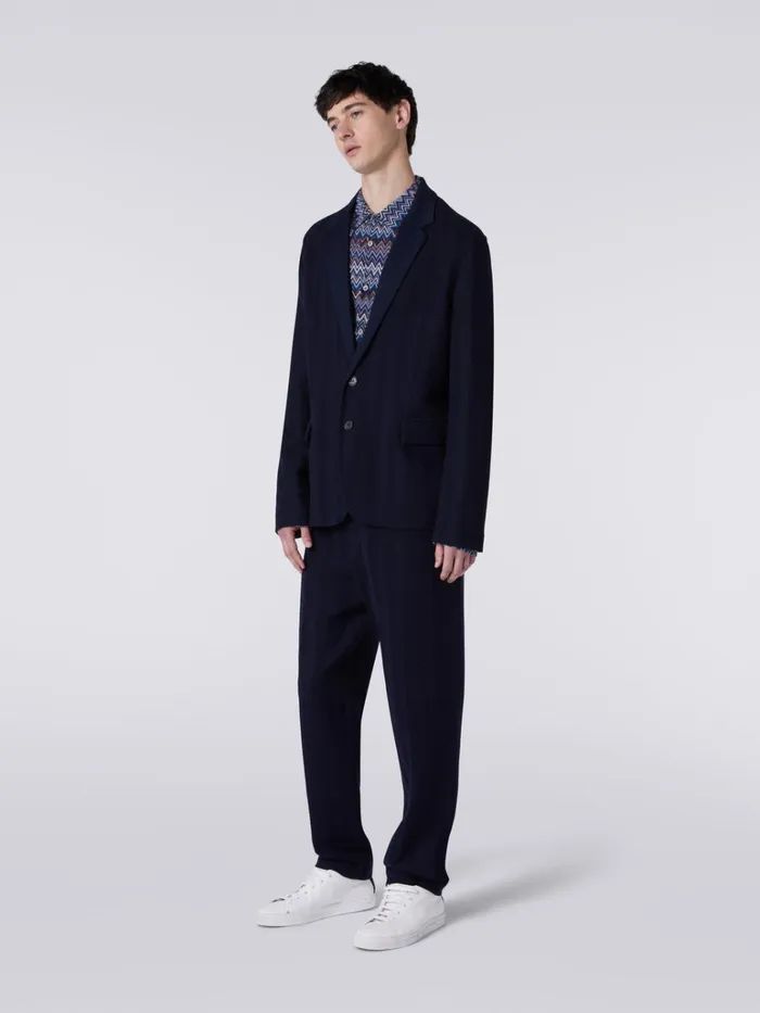 Men Cotton And Viscose Chevron Jacket Multicoloured Missoni Coats and Jackets Men Cotton And Viscose Chevron Jacket Multicoloured Missoni Coats and Jackets
