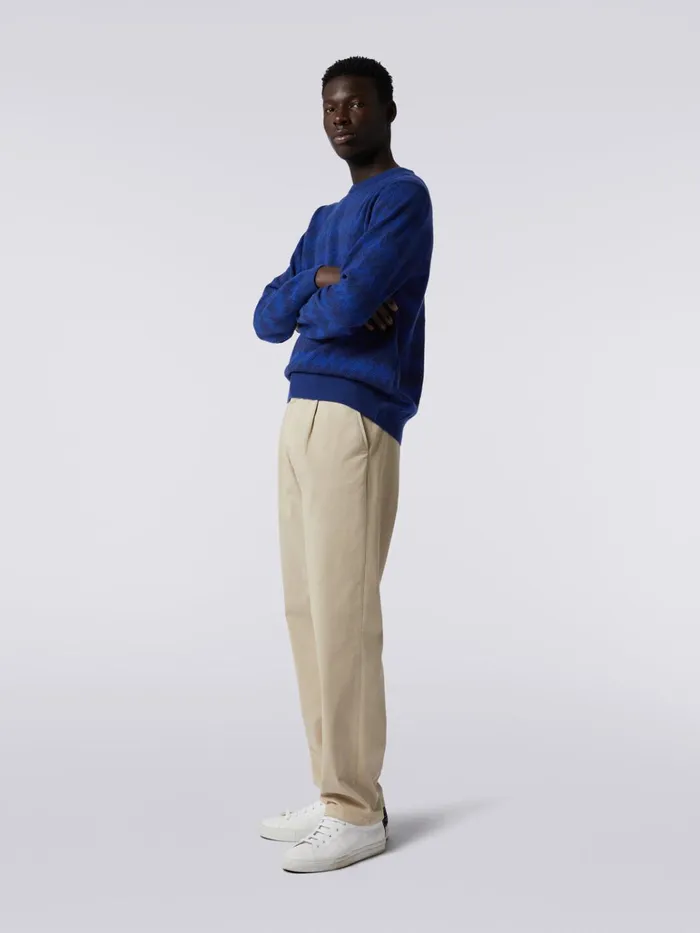 Men Cotton Chino Trousers Silver Missoni Trousers Men Cotton Chino Trousers Silver Missoni Trousers