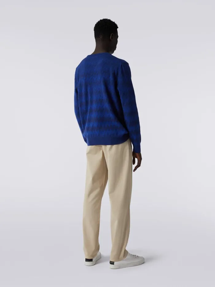Men Cotton Chino Trousers Silver Missoni Trousers Men Cotton Chino Trousers Silver Missoni Trousers