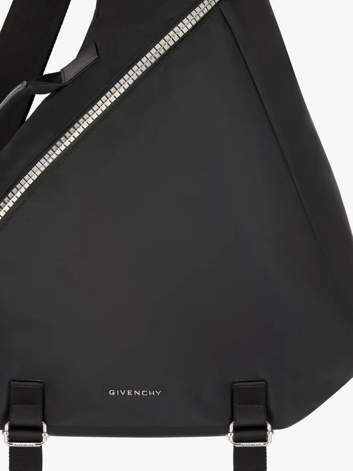 Men Crossbody Bags Givenchy Medium GZip Triangle Bag In Nylon Black Men Crossbody Bags Givenchy Medium GZip Triangle Bag In Nylon Black
