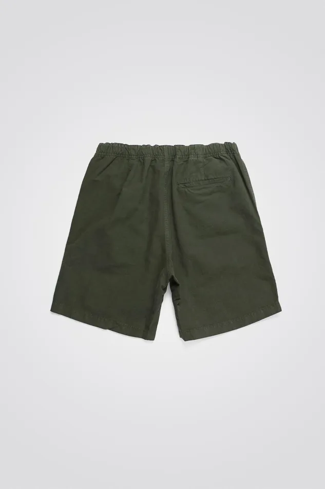 Men Ezra Relaxed Cotton Linen Short Spruce Green Norse Projects Shorts