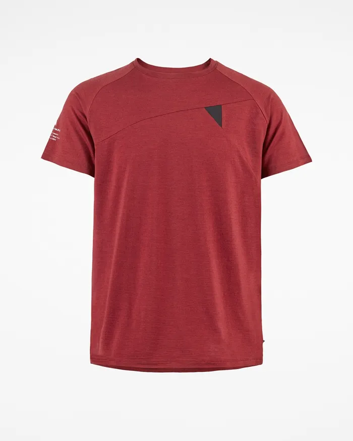 Men Fafne Activity Base Layer Tee Burnt Russet Klttermusen TShirts
