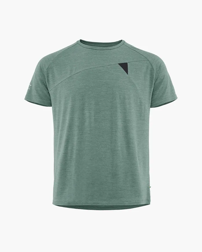 Men Fafne Activity Base Layer Tee Faded Green Klttermusen Base Layers