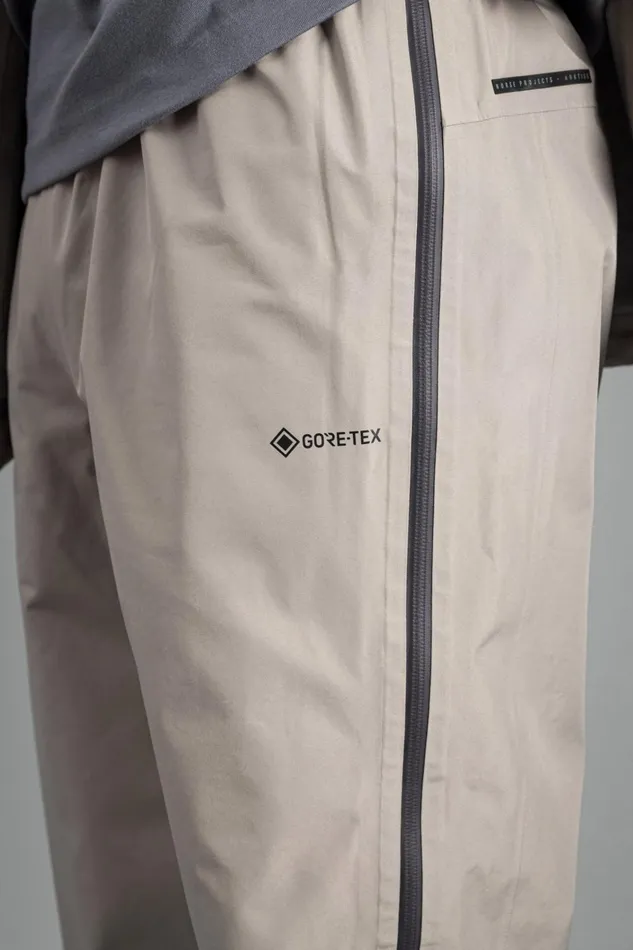 Men GoreTex 3L Rain Pant Mid Khaki Norse Projects Trousers