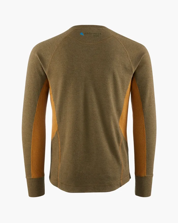 Men Huge Norna Mid Layer Mustardolive Klttermusen Fleeces and Sweaters