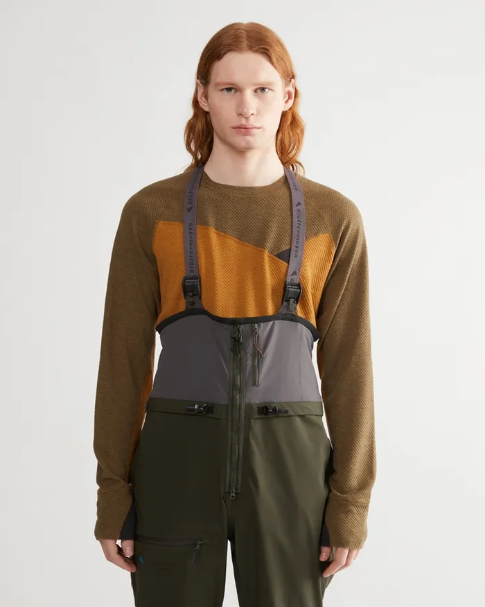 Men Huge Norna Mid Layer Mustardolive Klttermusen Fleeces and Sweaters