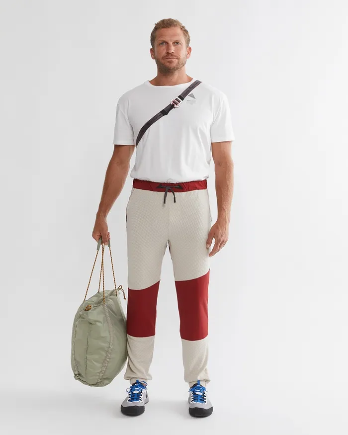 Men Hugin 210 Wuru Active Pant M039s White Clayruby Red Klttermusen Pants