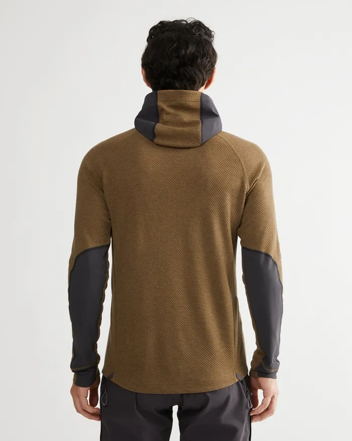 Men Hugin Hooded Norna Sweater Oliveraven Klttermusen Fleeces and Sweaters