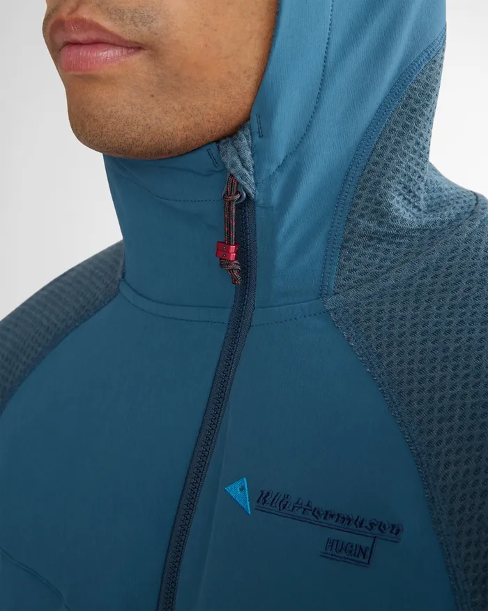 Men Hugin Hooded Norna Sweater Oliveraven Klttermusen Fleeces and Sweaters