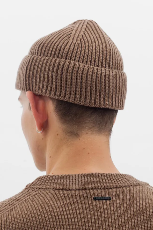 Men Hybrid Rib Beanie Stretch Wool Ecru Norse Projects Beanies