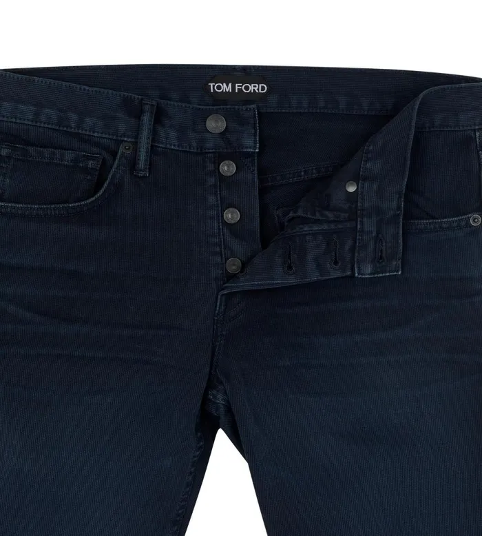 Men Jeans Tom Ford Western Cord Slim Fit Denim Men Jeans Tom Ford Western Cord Slim Fit Denim