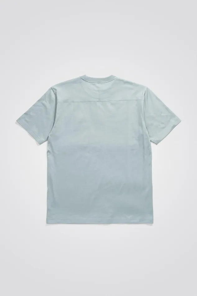 Men Johannes N Logo Tshirt Light Stone Blue Norse Projects TShirts