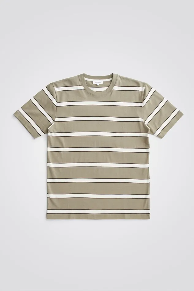 Men Johannes Organic Multicolour Stripe Tshirt Clay Norse Projects TShirts