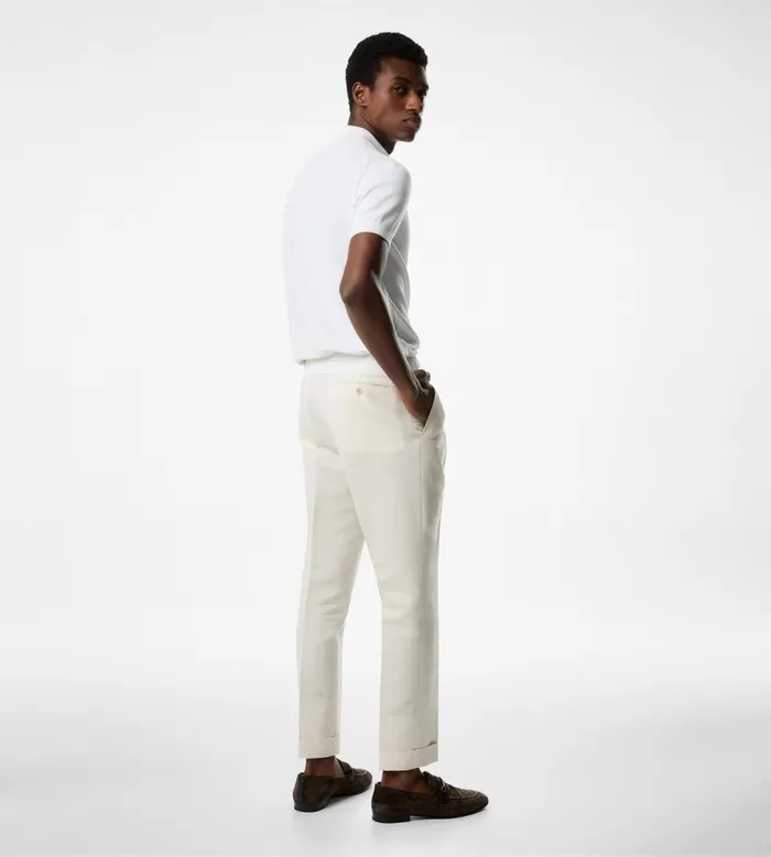 Men Knitwear Tom Ford Silk Cotton Honeycomb Polo Men Knitwear Tom Ford Silk Cotton Honeycomb Polo