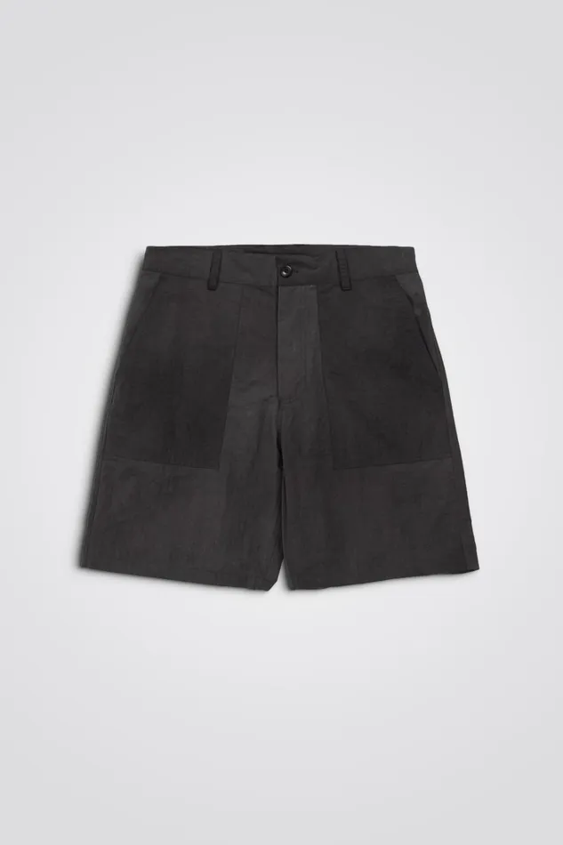 Men Lukas Relaxed Wave Dye Shorts Black Norse Projects Shorts