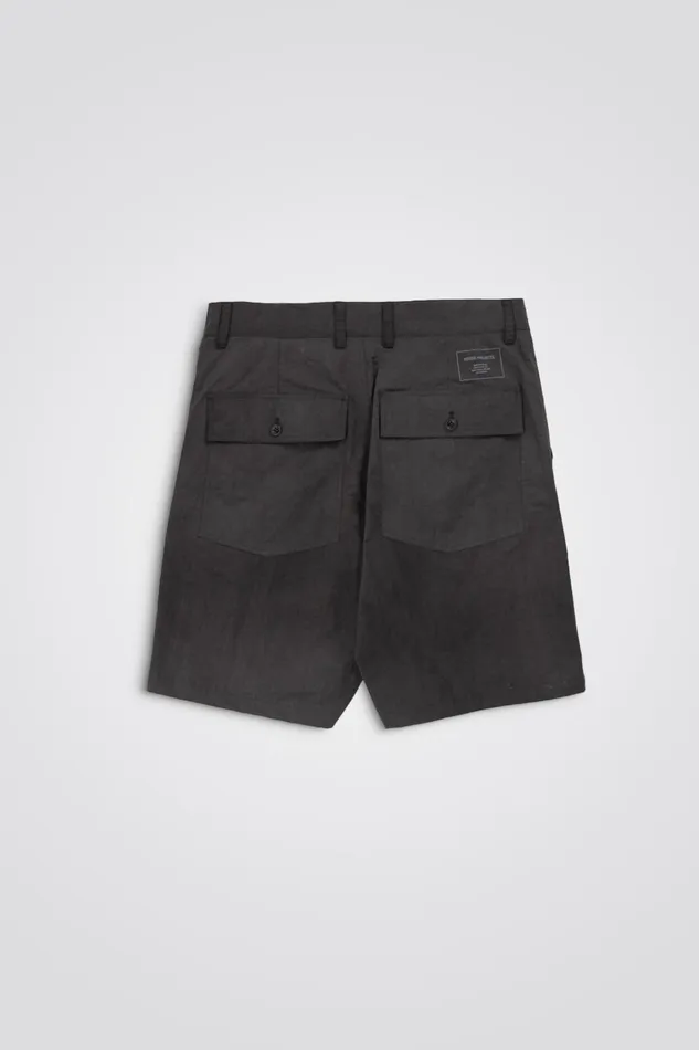 Men Lukas Relaxed Wave Dye Shorts Black Norse Projects Shorts