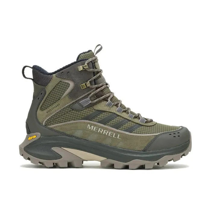 Men Merrell Boots Moab Speed 2 Thermo Mid Waterproof Olive