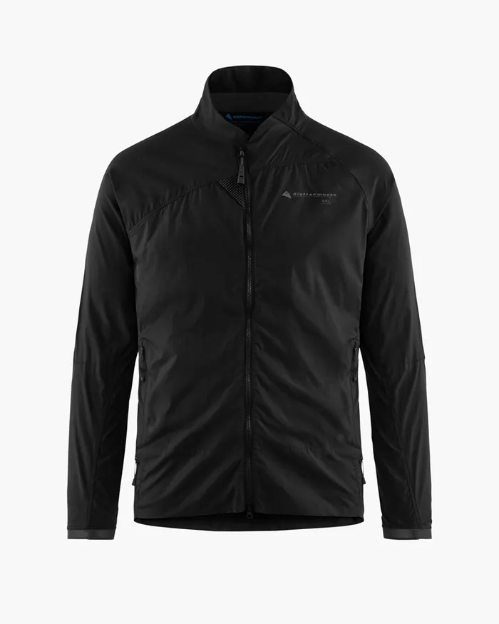 Men Nal Windbreaker Jacket Black Klttermusen Wind Resistant Jackets
