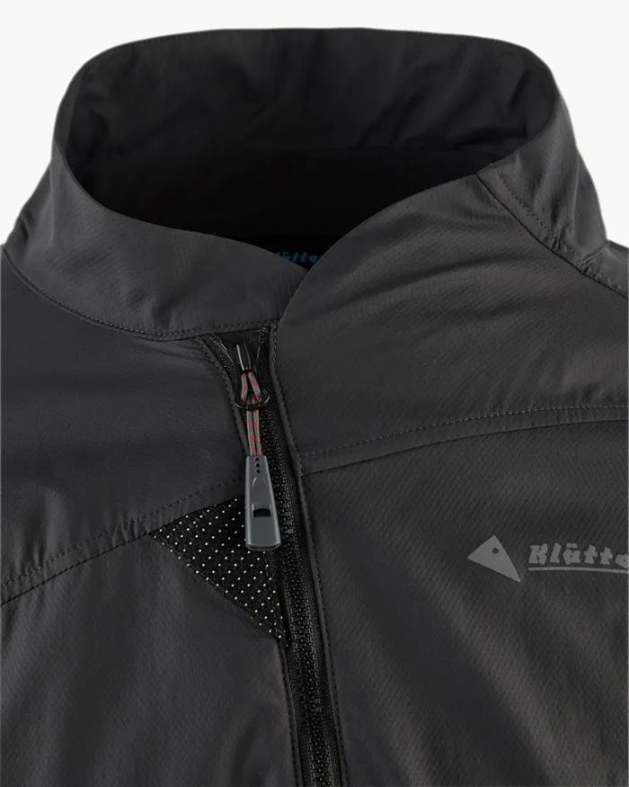Men Nal Windbreaker Jacket Black Klttermusen Wind Resistant Jackets
