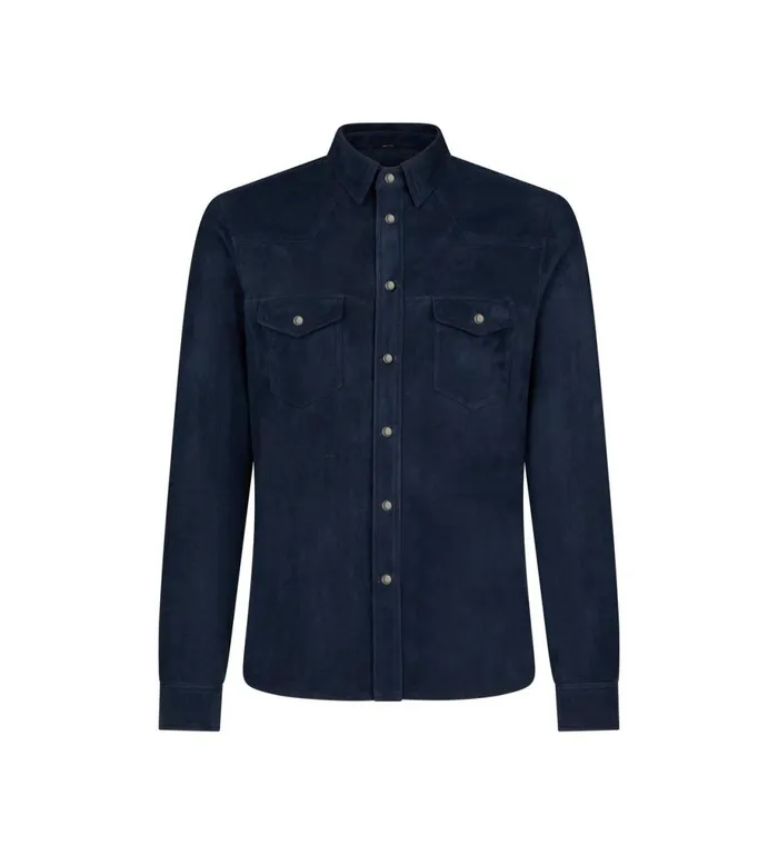 Men Outerwear Tom Ford Light Suede Western Shirt