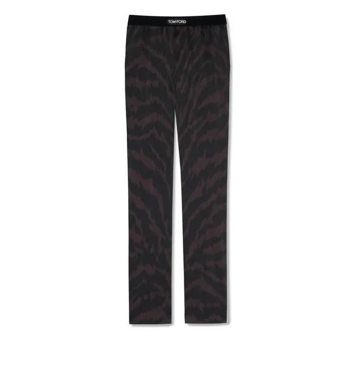 Men PAJAMA PANTS and LONG JOHNS Tom Ford Abstract Zebra Silk Pajama Pants