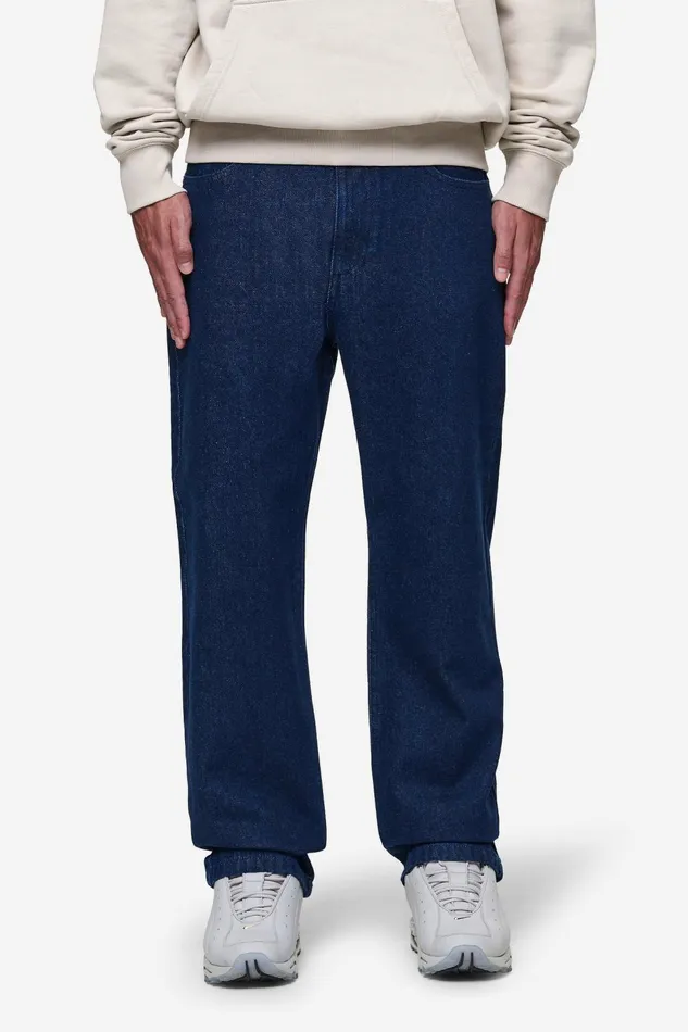 Men Pegador Basic Bottoms Baltra Baggy Jeans Raw Blue