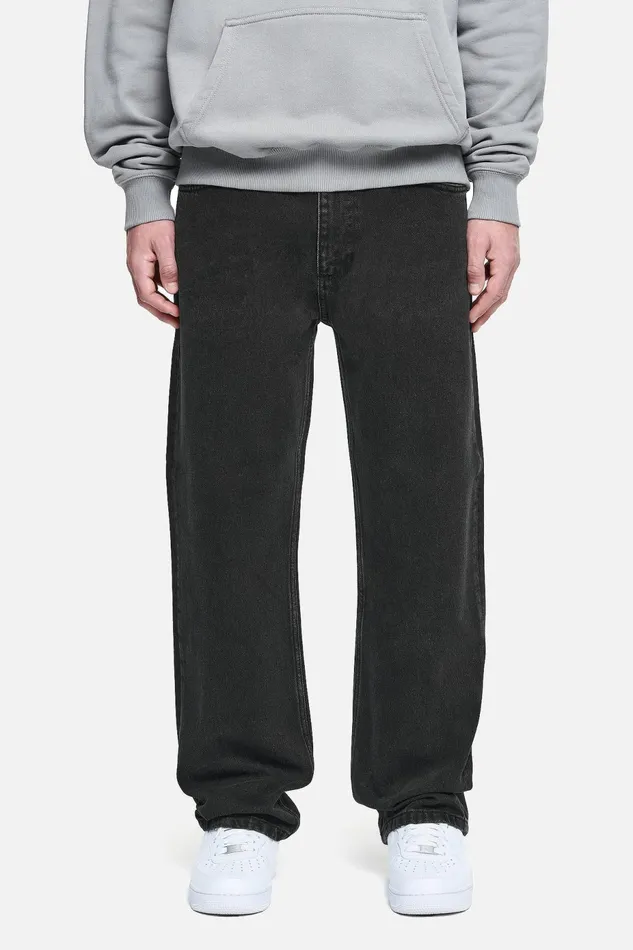 Men Pegador Basic Bottoms Baltra Baggy Jeans Washed Black
