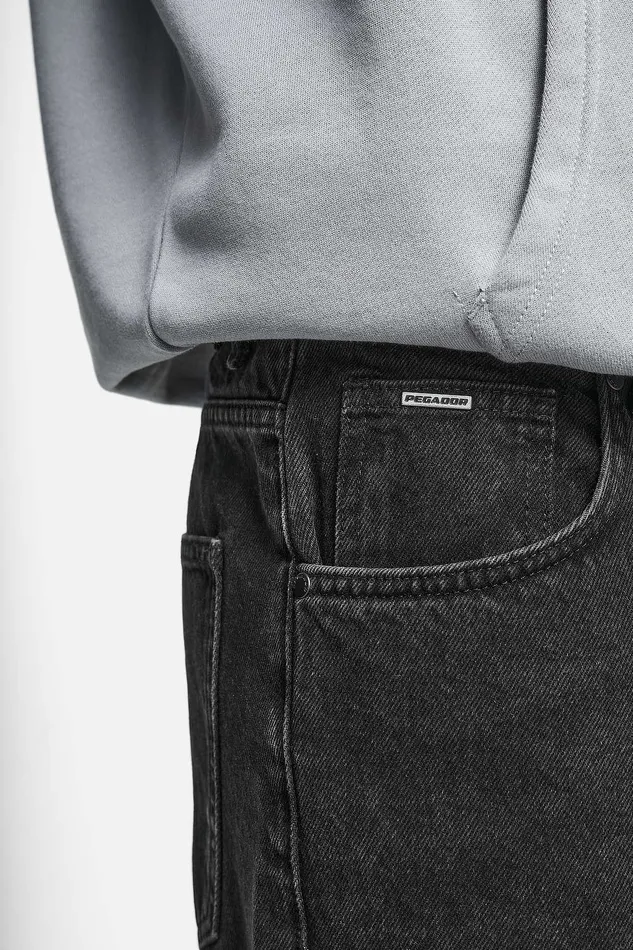 Men Pegador Basic Bottoms Baltra Baggy Jeans Washed Black Men Pegador Basic Bottoms Baltra Baggy Jeans Washed Black