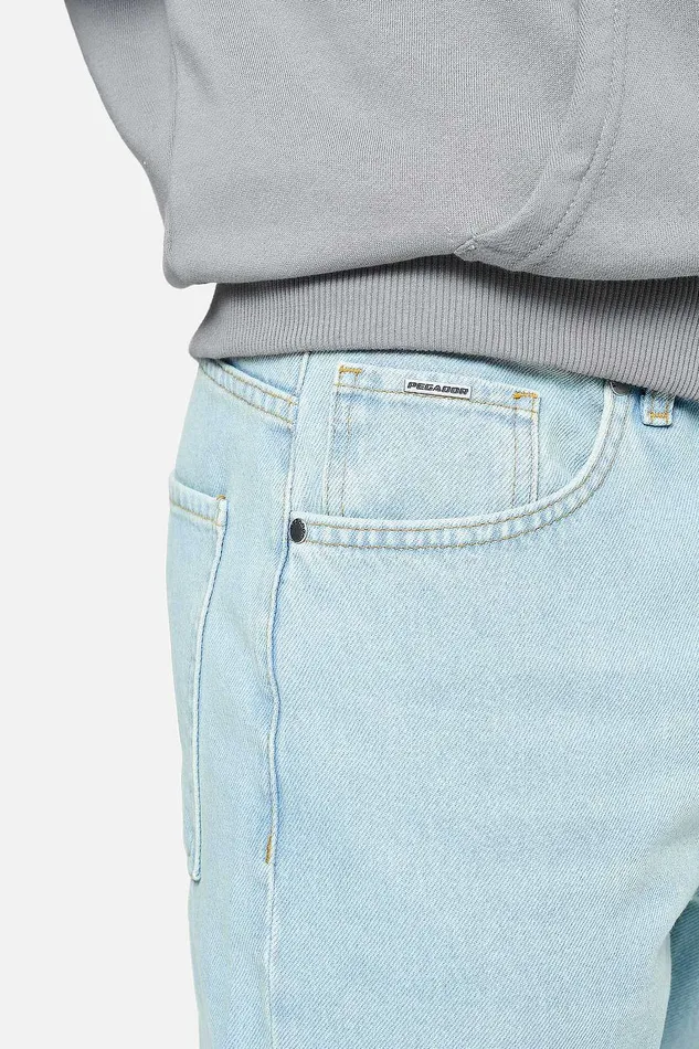 Men Pegador Basic Bottoms Baures Straight Jeans Sand Washed Blue Men Pegador Basic Bottoms Baures Straight Jeans Sand Washed Blue