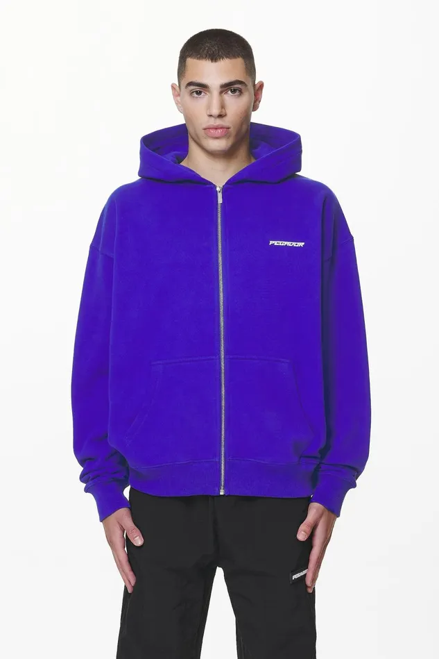 Men Pegador Hoodies Devon Oversized Sweat Jacket Washed Endless Blue Men Pegador Hoodies Devon Oversized Sweat Jacket Washed Endless Blue