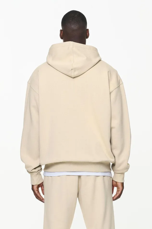 Men Pegador Hoodies Logo Oversized Sweat Jacket Vintage Washed Kingdom Beige Men Pegador Hoodies Logo Oversized Sweat Jacket Vintage Washed Kingdom Beige