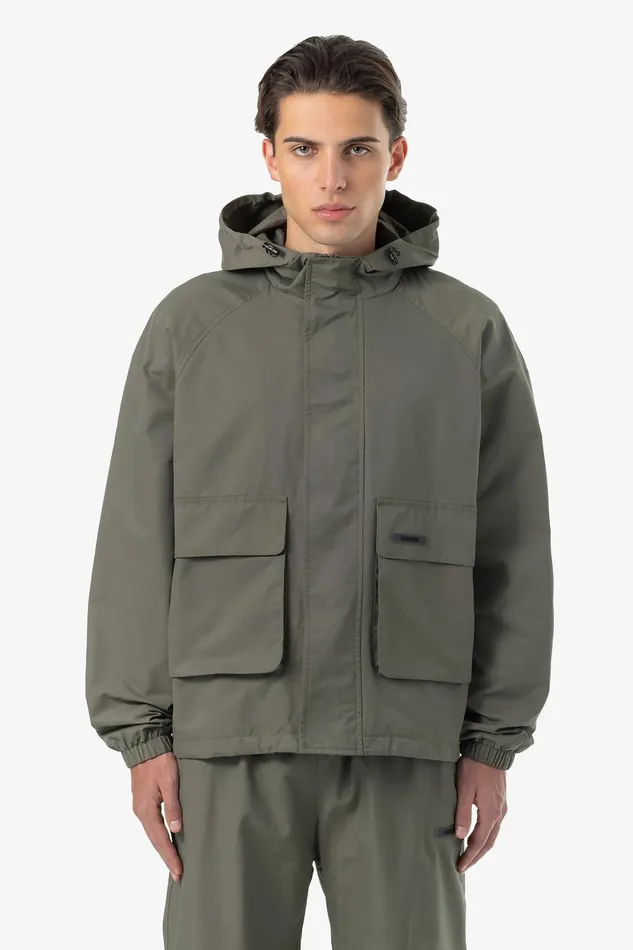 Men Pegador Jacken Pierce Boxy Tech Jacket Faded Olive