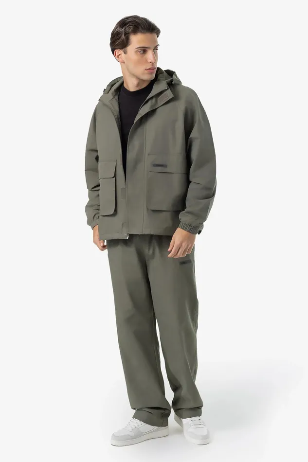 Men Pegador Jacken Pierce Boxy Tech Jacket Faded Olive Men Pegador Jacken Pierce Boxy Tech Jacket Faded Olive