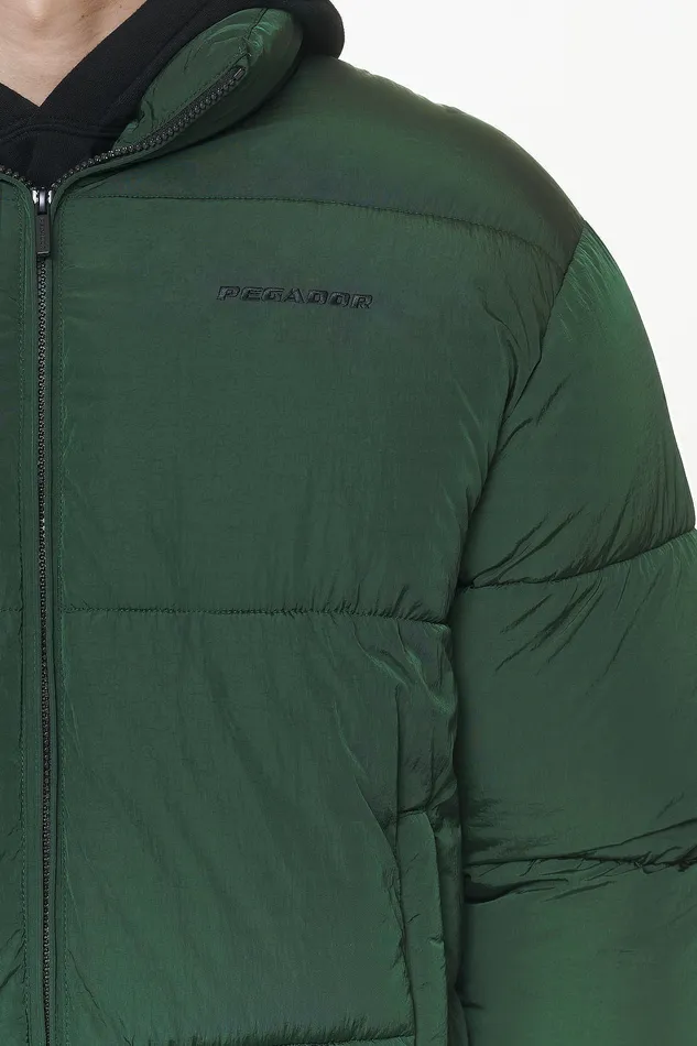 Men Pegador Jacken Solin Crushed Puffer Jacket British Green Men Pegador Jacken Solin Crushed Puffer Jacket British Green