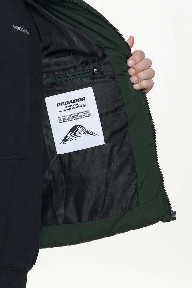 Men Pegador Jacken Solin Crushed Puffer Jacket British Green Men Pegador Jacken Solin Crushed Puffer Jacket British Green