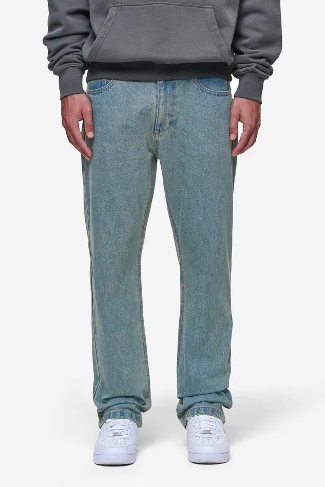 Men Pegador Jeans Baures Straight Jeans Washed Vintage Blue