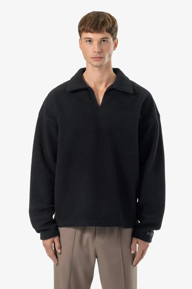 Men Pegador Longsleeves Grand Fleece Collar Longsleeve Black