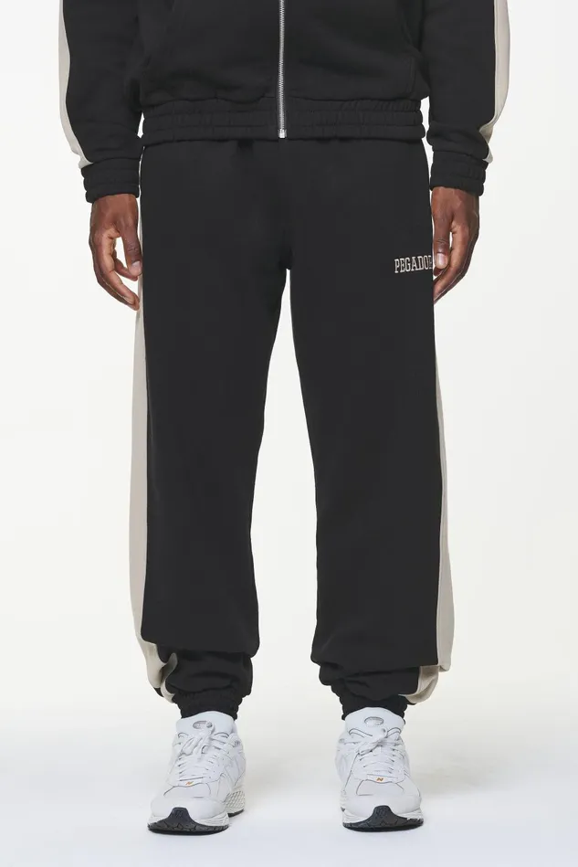 Men Pegador Pants and Joggers Aytoun Heavy Sweat Pants Vintage Washed Onyx Black