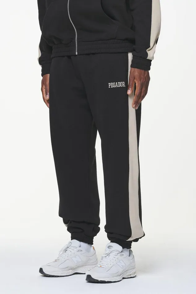 Men Pegador Pants and Joggers Aytoun Heavy Sweat Pants Vintage Washed Onyx Black Men Pegador Pants and Joggers Aytoun Heavy Sweat Pants Vintage Washed Onyx Black
