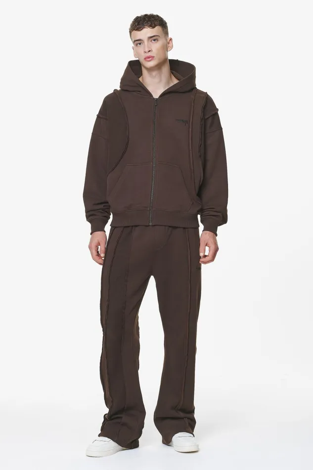 Men Pegador Pants and Joggers Wyso Inside Out Terry Sweat Pants Washed Oak Brown Men Pegador Pants and Joggers Wyso Inside Out Terry Sweat Pants Washed Oak Brown