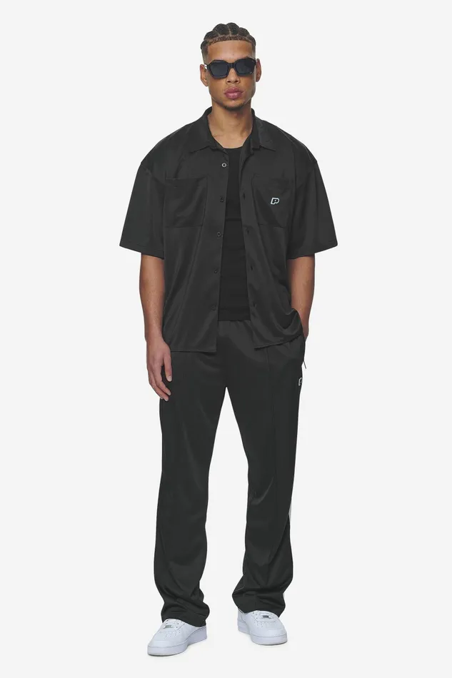 Men Pegador Shirts Zeno Boxy Shirt Black Baby Blue Men Pegador Shirts Zeno Boxy Shirt Black Baby Blue