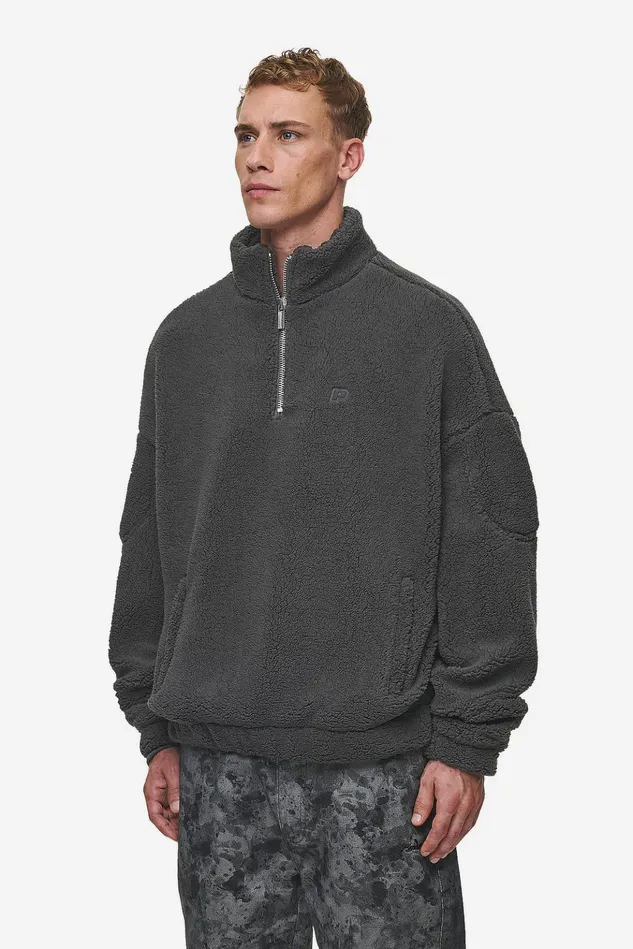 Men Pegador Sweaters Munoz Teddy Half Zip Sweater Anthracite Men Pegador Sweaters Munoz Teddy Half Zip Sweater Anthracite