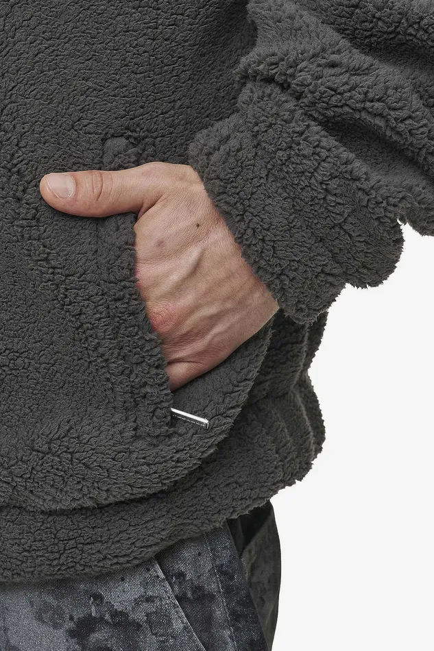 Men Pegador Sweaters Munoz Teddy Half Zip Sweater Anthracite Men Pegador Sweaters Munoz Teddy Half Zip Sweater Anthracite